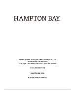 Предварительный просмотр 7 страницы HAMPTON BAY PADEN A203005200 Use And Care Manual