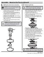 Предварительный просмотр 9 страницы HAMPTON BAY PALM BEACH II 59299 Use And Care Manual