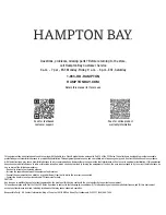 Preview for 15 page of HAMPTON BAY PANACHE 92407 Use And Care Manual