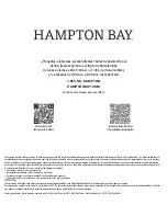 Preview for 30 page of HAMPTON BAY PANACHE 92407 Use And Care Manual