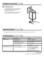 Предварительный просмотр 7 страницы HAMPTON BAY PANOLA HDP06659BL Use And Care Manual