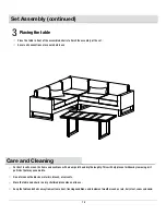 Preview for 18 page of HAMPTON BAY PARK HEIGHTS 4-PIECE STEEL SECTIONAL SET... Use And Care Manual