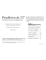 Предварительный просмотр 15 страницы HAMPTON BAY PENDLETON Owner'S Manual