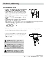 Preview for 13 page of HAMPTON BAY PG171H-B Use And Care Manual