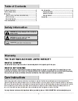 Preview for 2 page of HAMPTON BAY POSADA 153-120-7D Use And Care Manual