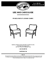 HAMPTON BAY POSADA 153-120-LC-PR Use And Care Manual preview