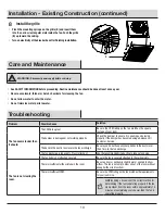 Preview for 10 page of HAMPTON BAY PT13-13D-1 Use And Care Manual