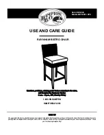 Preview for 1 page of HAMPTON BAY RAYNHAM BISTRO CHAIR Use And Care Manual