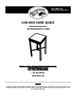 Preview for 8 page of HAMPTON BAY RAYNHAM BISTRO CHAIR Use And Care Manual