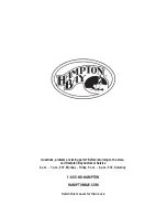 Preview for 16 page of HAMPTON BAY REDWOOD VALLEY FSS60428RSP Use And Care Manual