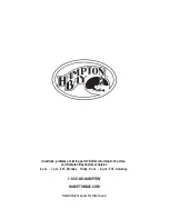 Preview for 16 page of HAMPTON BAY REDWOOD VALLEY FSS60428RST Use And Care Manual
