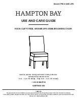 HAMPTON BAY ROCK CLIFF FRS81146B-2PK Use And Care Manual preview