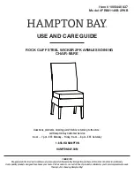 Предварительный просмотр 1 страницы HAMPTON BAY ROCK CLIFF FRS81146B-2PKB Use And Care Manual