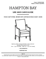 HAMPTON BAY ROCK CLIFF STEEL WICKER FRS81146-2PKB Use And Care Manual preview