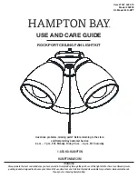 HAMPTON BAY ROCKPORT 52250 Use And Care Manual preview