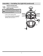 Preview for 14 page of HAMPTON BAY SEAPORT AL634-NI Use And Care Manual