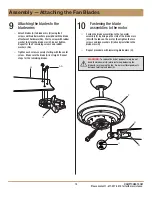 Preview for 13 page of HAMPTON BAY SEAPORT AL634-WH Use And Care Manual