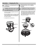 Предварительный просмотр 8 страницы HAMPTON BAY SEAPORT II YG991-MBK Use And Care Manual