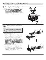 Предварительный просмотр 12 страницы HAMPTON BAY SEAPORT II YG991-MBK Use And Care Manual