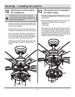 Предварительный просмотр 14 страницы HAMPTON BAY SEAPORT II YG991-MBK Use And Care Manual