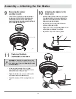 Preview for 12 page of HAMPTON BAY SINCLAIR AL958-TB Use And Care Manual