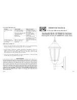 Preview for 1 page of HAMPTON BAY SKU 240-336 User Manual