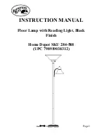 Preview for 1 page of HAMPTON BAY SKU 284-588 Instruction Manual