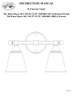 Предварительный просмотр 1 страницы HAMPTON BAY SKU 549-831 Instruction Manual