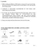 Предварительный просмотр 3 страницы HAMPTON BAY SKU 549-831 Instruction Manual