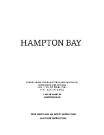 Preview for 6 page of HAMPTON BAY SL24-12/FIL/HD Use And Care Manual