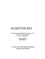 Предварительный просмотр 12 страницы HAMPTON BAY SL24-12/FIL/HD Use And Care Manual