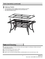 Предварительный просмотр 9 страницы HAMPTON BAY SLATEFORD 7 PC DINING SET FCS60610D-ST Use And Care Manual