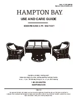 HAMPTON BAY SOMERSOUND 69-2314WH-474 Use And Care Manual preview