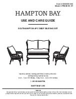 Предварительный просмотр 1 страницы HAMPTON BAY SOUTHAMPTON FRS50190-ST Use And Care Manual