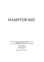 Preview for 8 page of HAMPTON BAY SOUTHBOURNE DSHD19522Z Use And Care Manual