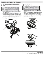 Предварительный просмотр 9 страницы HAMPTON BAY SOUTHWIND Use And Care Manual