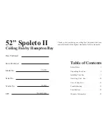 Предварительный просмотр 3 страницы HAMPTON BAY Spoleto II Spoleto II Owner'S Manual