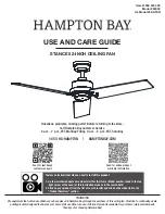 HAMPTON BAY STANCE 52-STAN 52-STAN Use And Care Manual предпросмотр