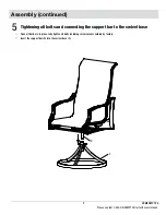 Preview for 9 page of HAMPTON BAY Statesville Swivel Dining Chair FCS70357CS-2PK Use And Care Manual