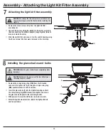 Preview for 10 page of HAMPTON BAY STONERIDGE EF600K-52 Use And Care Manual