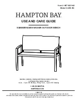 Preview for 1 page of HAMPTON BAY SUMMERHAVEN WICKER 2351-BC Use And Care Manual