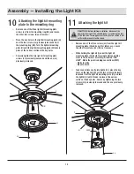 Предварительный просмотр 14 страницы HAMPTON BAY SUSSEX II AL694LED-BN Use And Care Manual