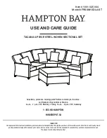 HAMPTON BAY TACANA Use And Care Manual preview