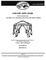 Preview for 1 page of HAMPTON BAY TACOMA 5JGZ1285-WN Use And Care Manual