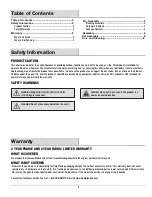 Preview for 2 page of HAMPTON BAY TORQUAY FRS60557-C Use And Care Manual