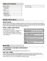 Preview for 22 page of HAMPTON BAY TRS40G2 Use And Care Manual
