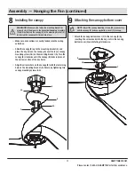 Предварительный просмотр 11 страницы HAMPTON BAY TUDOR Use And Care Manual