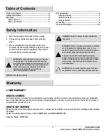 Preview for 2 page of HAMPTON BAY TURNBERRY A101004500 Use And Care Manual