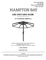 HAMPTON BAY UCA171057-BW Use And Care Manual preview