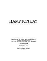 Предварительный просмотр 8 страницы HAMPTON BAY UCA171057-BW Use And Care Manual